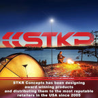 STKR Garage Side Parking Sensor – Ultrasonic Garage Door Track Mount System – LED Light & Siren Mirror Safety Indicator – Adj