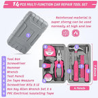 298PCS Roadside Emergency Car Kit- Car Emergency Kit with Jumper Cables, Roadside Emergency Kit for Vehicles, Emergency Car K