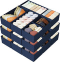 DIMJ Drawer Organizer Clothes Storage - 18 Pack Baby Dresser Organizer for Nursery, Foldable Drawer Dividers for Bedroom Clos