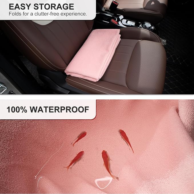 Waterproof Sweating Car Seat Cover for Post Gym Workout, Running, Swimming, Beach and Hiking, Universal Fit Non-Slip Bucket S