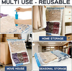 XXL Jumbo Vacuum Storage Bags, 47''X35'' Extra Large Space Bags for Blanket, Bedding, Comforters (6-XXL)