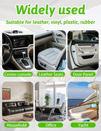 Kingvo Interior Car Cleaner, Car Seat Cleaner Cleaning Kit Carpet Shiny Stuff Deep Cleans Rubber Floor Mat Truck,Green Apple 