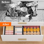 Lifewit Underwear Drawer Organizer for Closet 16 Pack, 3 Sizes Dresser Organizer Dividers, Deep Fabric Foldable Drawer Storag
