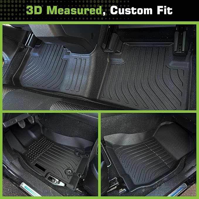 Floor Mats for Kia Soul 2014-2019 (for Base/Plus/Exclaim, Not for Turbo or Hybrid), TPE Waterproof Non-Slip All Weather Protection Custom, Floor Mats & Cargo Liner