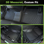 Floor Mats for Kia Soul 2014-2019 (for Base/Plus/Exclaim, Not for Turbo or Hybrid), TPE Waterproof Non-Slip All Weather Protection Custom, Floor Mats & Cargo Liner