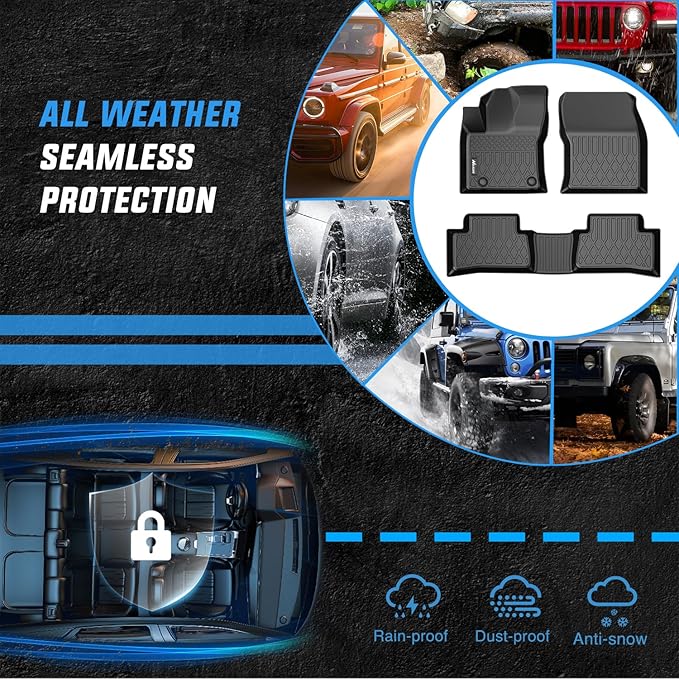 Nilight Floor Mats for Toyota Corolla Cross Hybrid 2022 2023 2024 2025 2026 (AWD Only) All Weather Custom Fit Heavy Duty Floor Liners