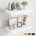 Fun Memories Wood Floating Shelves 16 Inch, 10 Inch Deep Shelves Wall Mount, Wall Shelves with Invisible Bracket, 16" Floatin
