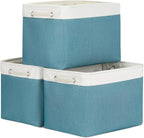 Bidtakay Large Storage Baskets for Shelves 3 Pack 16x11.8x11.8 Inch Storage Bins for Organizing Fabric Storage Cubes for Clos