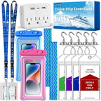 Cruise Essentials 2026,Cruise Must Haves Kit,Non-Surge Protector Power Strip,Magnetic Hooks,Lanyards,Luggage Tags,Towel Bands
