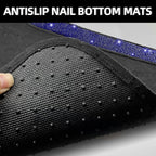 NBTEPEM Blue Bling Car Floor Mats Full Set, Universal Fit Most Cars,SUV, Trucks, 4 pcs Sparkle Glitter Diamond Carpet for Women Girls with Anti-Slip Pad (Blue Diamond)