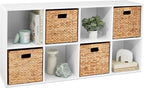 Best Choice Products 8-Cube Storage Organizer, 13.5in Shelf Opening, Bookcase, Display Shelf, Customizable w/ 2 Removable Bac