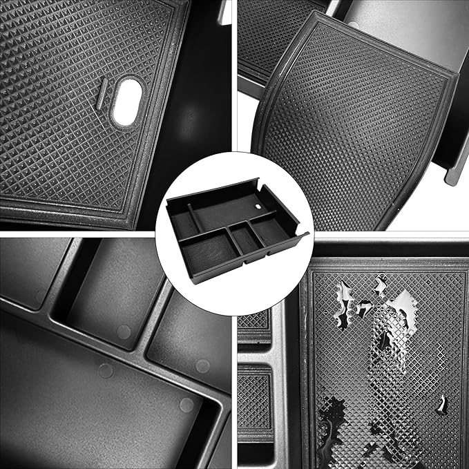 Center Console Organizer Compatible with 2019-2025 2026 Chevy Silverado/GMC Sierra 1500 & 2020-2026 Silverado/Sierra 2500HD 3500HD, Armrest Box Storage Tray (Split-Bench Folding Seat ONLY)