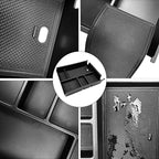 Center Console Organizer Compatible with 2019-2025 2026 Chevy Silverado/GMC Sierra 1500 & 2020-2026 Silverado/Sierra 2500HD 3500HD, Armrest Box Storage Tray (Split-Bench Folding Seat ONLY)