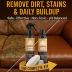 Leather Cleaner and Conditioner Kit – 4-Piece Set with Best Leather Cleaner for Couches, Sofas, Chairs, Furniture, and Car In
