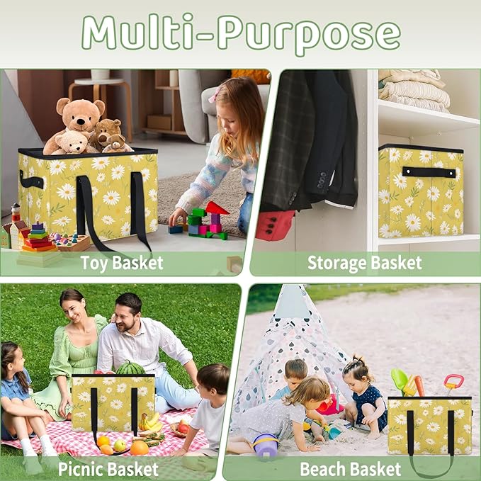 Reusable Grocery Bags Heavy Duty Shopping Bags Foldable Large Tote Bags with Long Handles & Hard Bottom