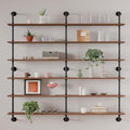 Floating Shelves for Wall Living Room Shelves Bookshelf Industrial Pipe Shelving Shelf Real Wood Planks 60 inch Rustic Wall S
