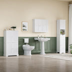 ChooChoo Bathroom Wall Cabinet with 3 Doors, Laundry Cabinet Wall Mounted, Medicine Cabinet with Adjustable Shelves, Hanging 
