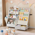 HAVLOTII Kids Bookshelf and Toy Storage - Book Shelf for Kids Rooms, Toddler Bookshelf Baby Bookcase for Nursery, Montessori 