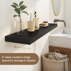 Dreamland 48 Inches Floating Shelves for Wall, 8" Deep Long Floating Shelves Set of 1, Large Display & Storage Shelf, Wall Sh