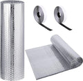 Frienda Rv Window Reflective Insulation Roll 24inch*10ft Double Aluminum Foil Heat Bubble Thermal Window Shade Door Cover Blackout for Garage Roof Travel Camper Skylight Shield