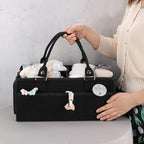 XUANGUO Baby Diaper Caddy Organizer for Girl Boy Large Nursery Storage Bin Basket Portable Holder Tote Bag for Changing Table