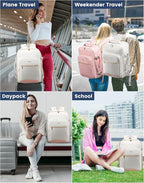 LOVEVOOK Travel Backpack for Women & Men 40L,Airline Approved Carry On Backpack Travel Essentials,TSA Carry on Luggage,Waterp