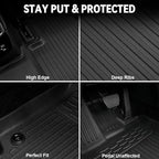 Floor Mats for Lexus RX350/RX350H/RX500h 2023-2026, All Weather Floor Mats Trunk Cargo Liner with Backrest Protectors and Door Sill Guards Accessories, Full Coverage Set (Not fit RX450h & PHEV)
