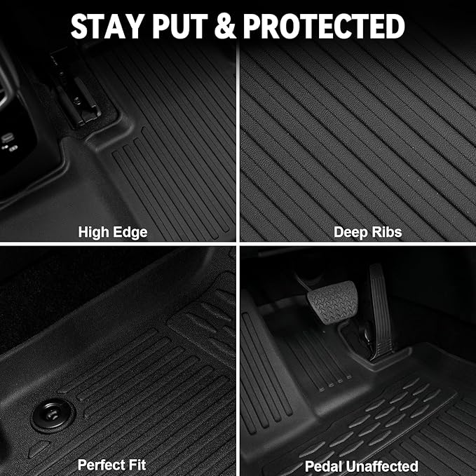 Floor Mats for Lexus RX350/RX350H/RX500h 2023-2026, All Weather Floor Mats Trunk Cargo Liner with Backrest Protectors and Door Sill Guards Accessories, Full Coverage Set (Not fit RX450h & PHEV)