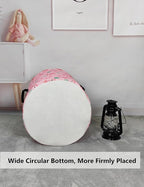 QUEENLALA Large Storage Basket,Laundry Hamper/Bathroom/Home Decor/Collapsible Round Storage Bin,Boys and Girls Hamper/Boxes/C