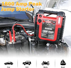 1800 Amp Jump Starter with Air Compressor, acetek Car Battery Jump Starter 260 PSI Tire Inflator, 20000mAh 12V Auto