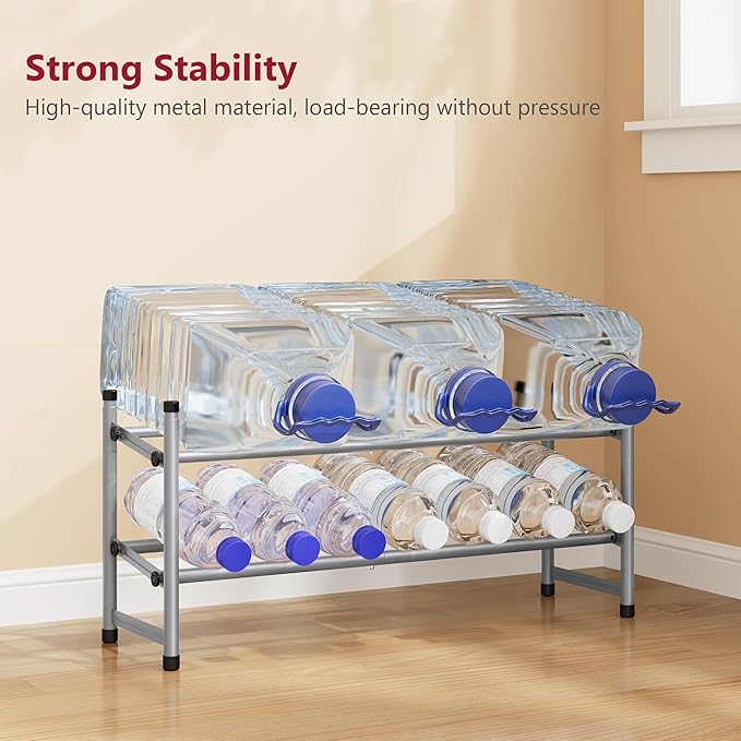Tajsoon 2 Tier Expandable Shoe Rack for Closet, 28“-41“Adjustable & Stackable Shoe Shelf Storage, Metal Shoe Rack Organizer f