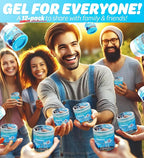 Gunk Getter 12 Pack Cleaning Gel for Those Hard to Reach Places, Automotive Cup Holder Electronic Keyboard Office, Slime Gel 