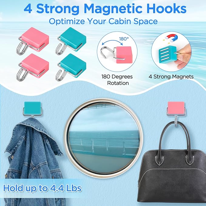 Cruise Ship Essentials, Cruise Must Haves Kits Including Non-Surge Power Strip, Lanyards for Cruise Ship Cards, Luggage Tags,