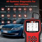 ANCEL VD700 OBD2 Diagnostic Code Reader Scan Tool Fit for Volkswagen Audi VW Skoda Seat, All Functions OBD11 Scanner for VAG