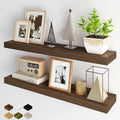 Fun Memories Floating Shelves for Wall, 36Inch Floating Shelves Set of 2, Hanging Shelf with Invisible Brackets, Bathroom She