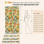 Coavas Decorative Window Privacy Film, Heat Control Sun Blocking Stained Glass Window Film, Floral Design Static Cling, Non Adhesive Windows Tint for Bathroom Front Door(Vinyl, 47.2" x 157.4 ")