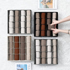 Joyoldelf Sock Drawer Organizer Divider Underwear Organizer 16-cell Fabric Dresser Drawer Organizers Storage Boxes for Socks 