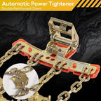 Tire Chains, Snow Chains, Anti-slip Tire Chains for Cars SUVs Pickup Trucks Adjustable Emergency Transaction Chains for Ice S