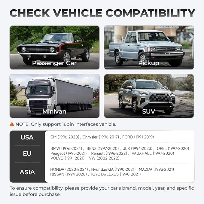 AUTOPHIX DM5900 OBD2 Scanner Diagnostic Tool for Engine, ABS, SRS, and Transmission, 12V Battery Health Test with Direct