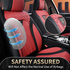 FLORICH Seat Covers for Cars, Waterproof Automotive Seat Covers, Leather Car Seat Covers 2 Pack, Universal Front Seat Cushion