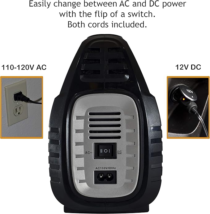 JACO SmartPro 2.0 AC/DC Digital Tire Inflator Pump - Automatic Portable Air Compressor (12V DC, 110-120V AC)