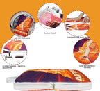 Compression Packing Cubes for Travel, 6 Set National Park Luggage Organizers, Lightweight Waterproof Expandable/Compression B