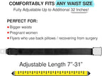 2 Mirone Adjustable Airplane Seat Belt Extenders Seatbelt Extension for All Airlines (7-32 Inch), E-9 Safety Certified (Type A & B)