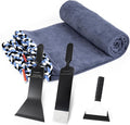 Gomake Window Tint Dash Cover Towel Absorbent Car Dashboard Protection Microfiber Towel Strand Soak Rope Car Windshield Back Window Tinting Tools with Bulldozer Squeegee Scrubber Paddle Squeegee