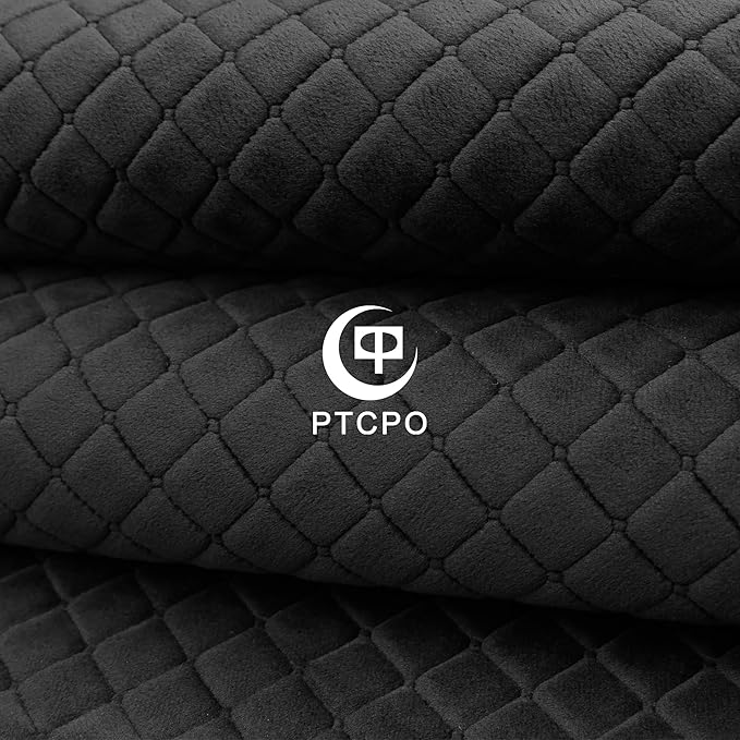 Soft Car Steering Wheel Cover for Sedan, SUV, Warm Luxury Velvet, Odorless, Universal, Anti Slip, Summer Winter, Black, Stand