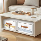 DIMJ Closet Organizers and Storage - Fabric Bins with Drawers for Closet Foldable Clothes Organizers with Clear Window, Stack