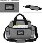 Trunab Home Health Nurse Bag Medical Bag Organizer with Handle and Shoulder Strap for Home Visit, Travel, Nursing Student
