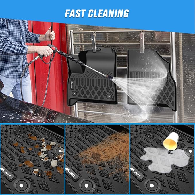 Nilight TPE Floor Mats for Chevy Traverse GMC Acadia 7 Seats 2024-2026 & Buick Enclave 7 Seats 2025 2026 All Weather Custom Fit Heavy Duty Floor Liners