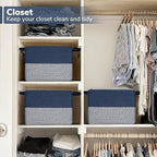 Goodpick Cube Storage Bins - Shelf Baskets for Towel Book Clothes, Closet Storage Bins for Office Woven Toy Basket for Shelve