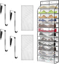 Kotkn Over The Door Shoe Organizer with 12 Large Breathable Pockets - Durable Hanging Storage for the Entire Family's Shoes (